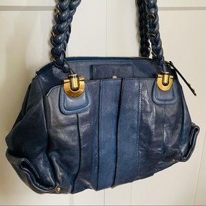 Authentic Navy Chloe Heloise handbag
